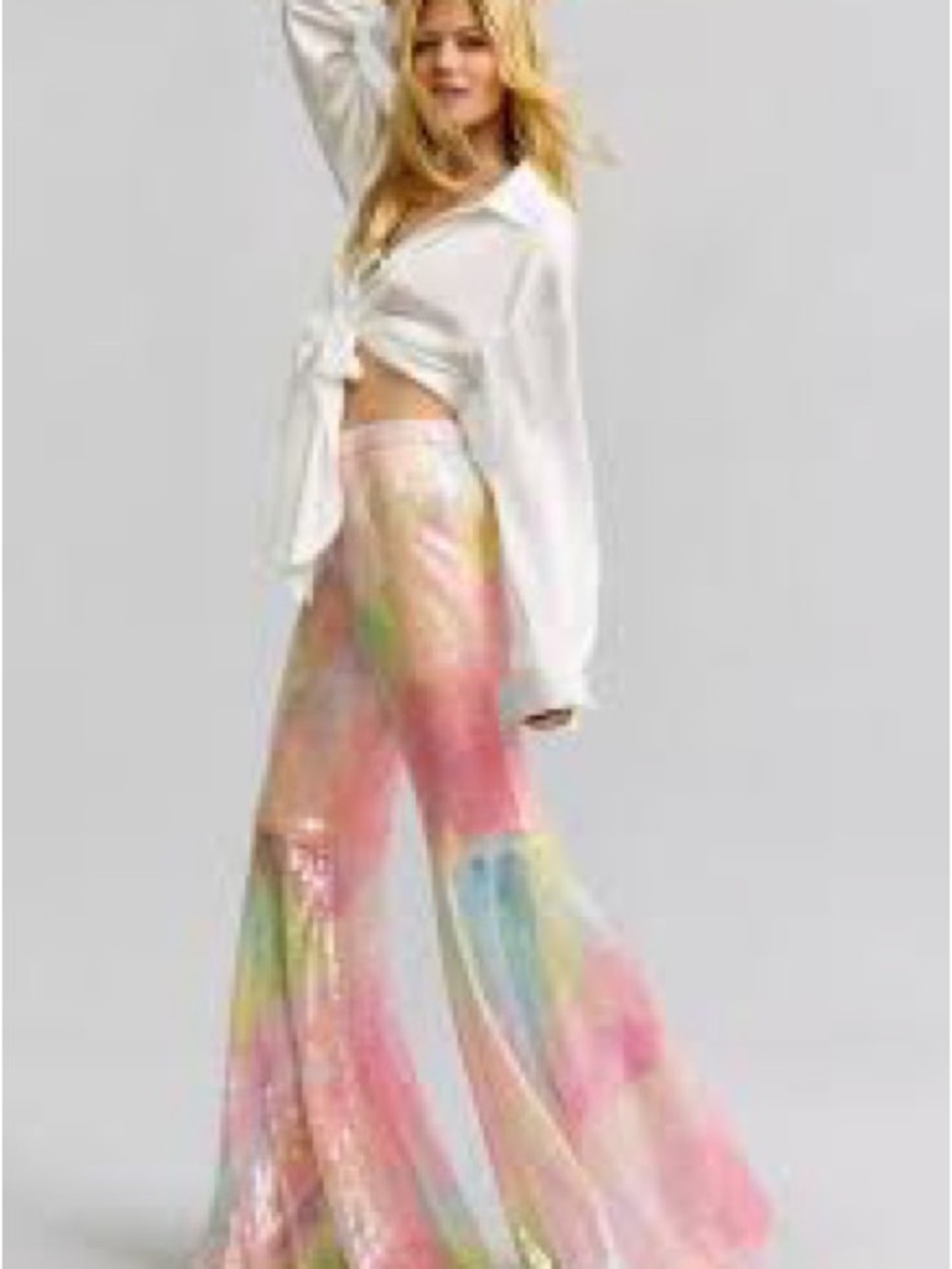 Hutch Rainbow Sequin Flare Pants